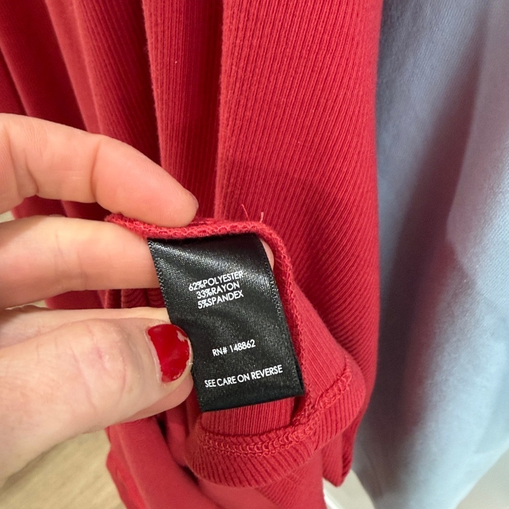 NWT Torrid Mini Rib Trapeze Dress American Beauty Red Swing Knee Length Size 3X - Picture 12 of 13